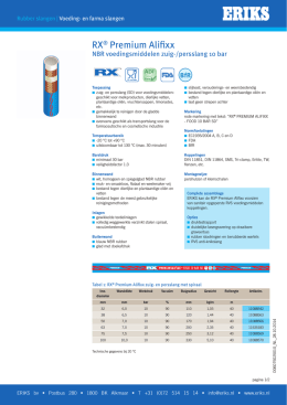 Rubber voedingsslang RX® Alifixx NBR voedingsmiddelen