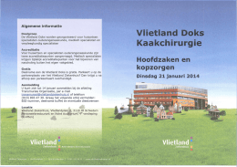 Programma - Vlietland Ziekenhuis