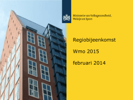 Toelichting Wmo 2015 regiobijeenkomsten