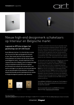 Nieuw high-end designmerk schakelaars op Interieur en Belgische