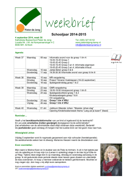 week 2014-36 - CLC Arnhem