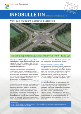 Infobulletin werkzaamheden kruising Gooiseweg