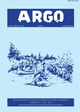 Argo nr. 2 april-juli 2014 - Kanovereniging Jason te Krommenie