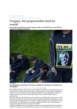 Uruguay, het progressiefste land ter wereld