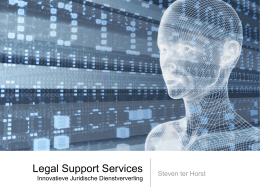 Presentatie Steven ter Horst