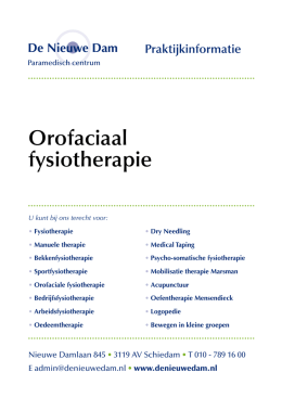 Orofaciaal fysiotherapie
