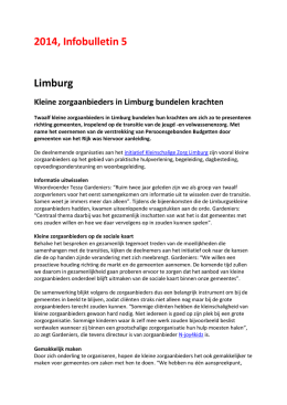 2014, Infobulletin 5 - Jeugdzorg in Limburg