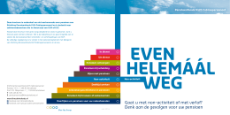 Brochure Non-activiteit - Pensioenfonds KLM Cabinepersoneel
