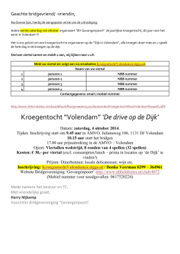 Kroegentocht “Volendam” - Landsmeerse Bridge Club