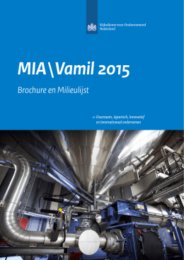 MIA\Vamil 2015 - Rijksdienst voor Ondernemend Nederland