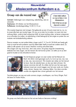 Mei 2014 - Afasiecentrum.nl