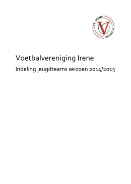 (Indeling jeugdteams 14-15 ter publicatie (update 11-9-2014
