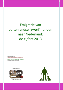(zwerf)honden naar Nederland: de cijfers 2013