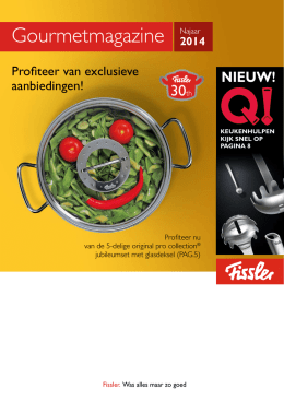 Gourmetmagazine Najaar - Reitsma huishoudspeciaalzaak Groningen