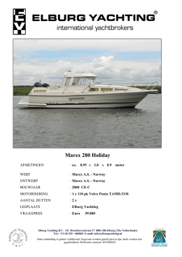 Marex 280 Holiday - Elburg Yachting