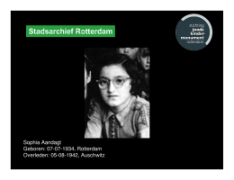 05-08-1942, Auschwitz - Gemeentearchief Rotterdam