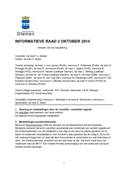 02 oktober 2014 - Gemeente Diemen