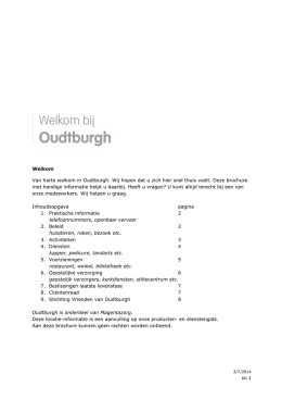 Locatie informatie Oudtburgh