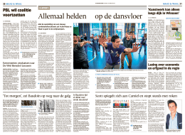 Publicatie De Gelderlander 18 febr. 2014
