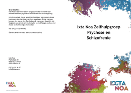 Ixta Noa Zelfhulpgroep Psychose en Schizofrenie
