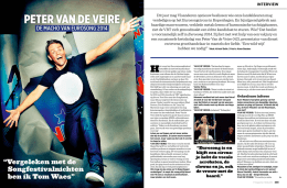 P-Magazine - Peter Van de Veire