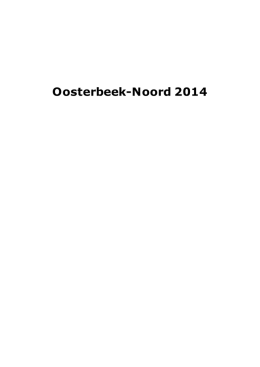 Oosterbeek Noord 2014-Toelichting