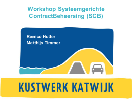 Presentatie - workshop SCB