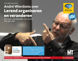 Lerend organiseren en veranderen