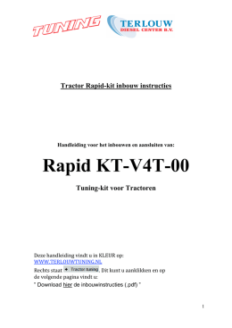 Rapid V4T-00 inbouwinstructies