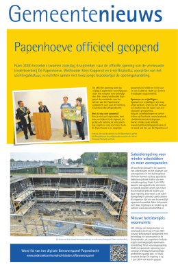 10 september 2014 - Gemeente Papendrecht