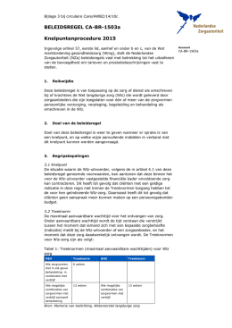 CA-BR-1503a - Nederlandse Zorgautoriteit