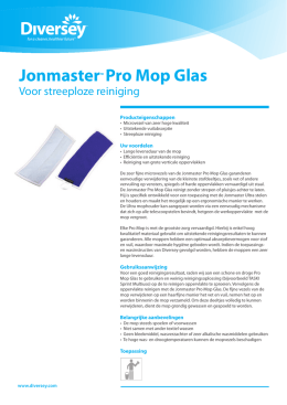 Suma® Mini Gelsysteem JonmasterTM Pro Mop Glas