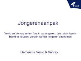 Divosa Benchmarkbijeenkomst presentatie Venlo en Venray