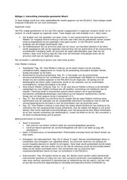 Bijlage 1: Aanvulling zienswijze gemeente Weert In deze bijlage