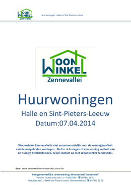 Halle en Sint-Pieters-Leeuw Datum:07.04.2014