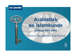 ppt workshop motivatie progr arabistiek 1415