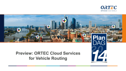 ORTEC Cloud Services