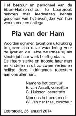 Pia van der Ham