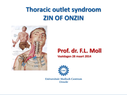 zin of onzin? Prof.dr. F.L. Moll, vaatchirurg, UMC Utrecht