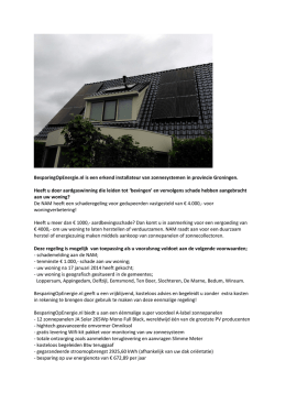 BesparingOpEnergie.nl is een erkend installateur van
