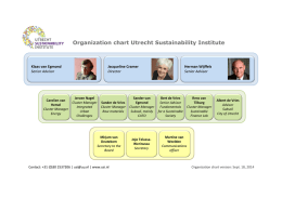 Organization chart Utrecht Sustainability Institute