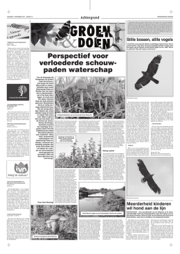 Perspectief voor verloederde schouwpaden waterschap