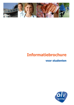 Informatiebrochure - OLV Ziekenhuis Aalst