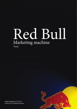Essay Red Bull Marketing machine.indd