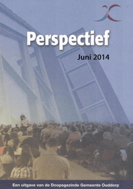 Perspectief 04 2014 juni - Doopsgezinde Gemeente Ouddorp
