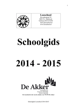1 schoolgids 2014-2015