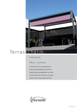 Verano Vrijstaand Terrasscherm V805 Cortona