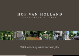 zeer informatieve flyer - Herontwikkeling Hof van Holland Noordwijk