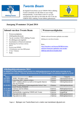 Twente beam juni 2014 - VERON en VRZA afdeling Twente