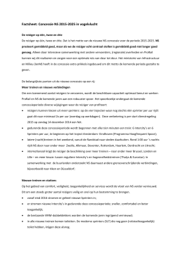 Factsheet: Concessie NS 2015-2025 in vogelvlucht (PDF, 291 kB)